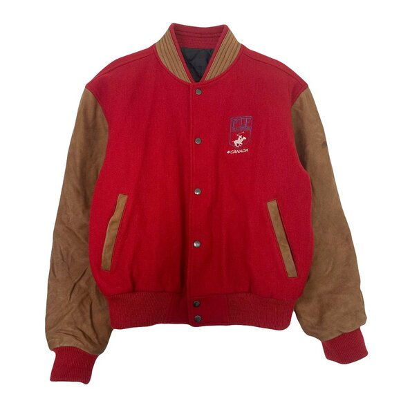 Vintage Polo Training Canada Varsity Jacket M - Picture 1 of 5